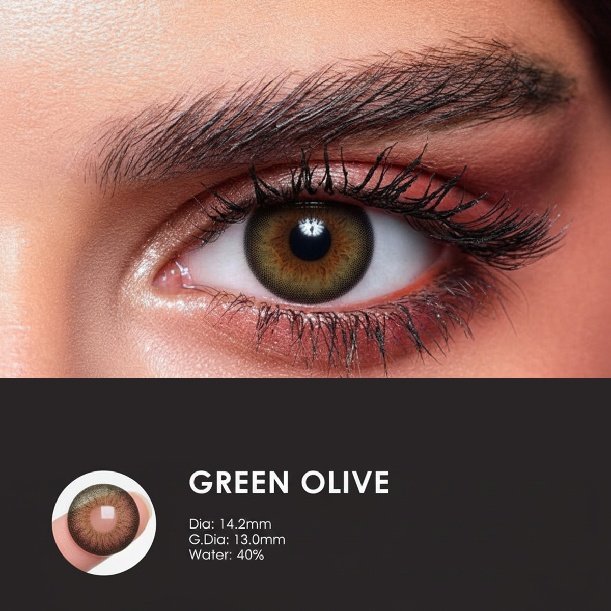 Green Olive – Colored Contact Lenses