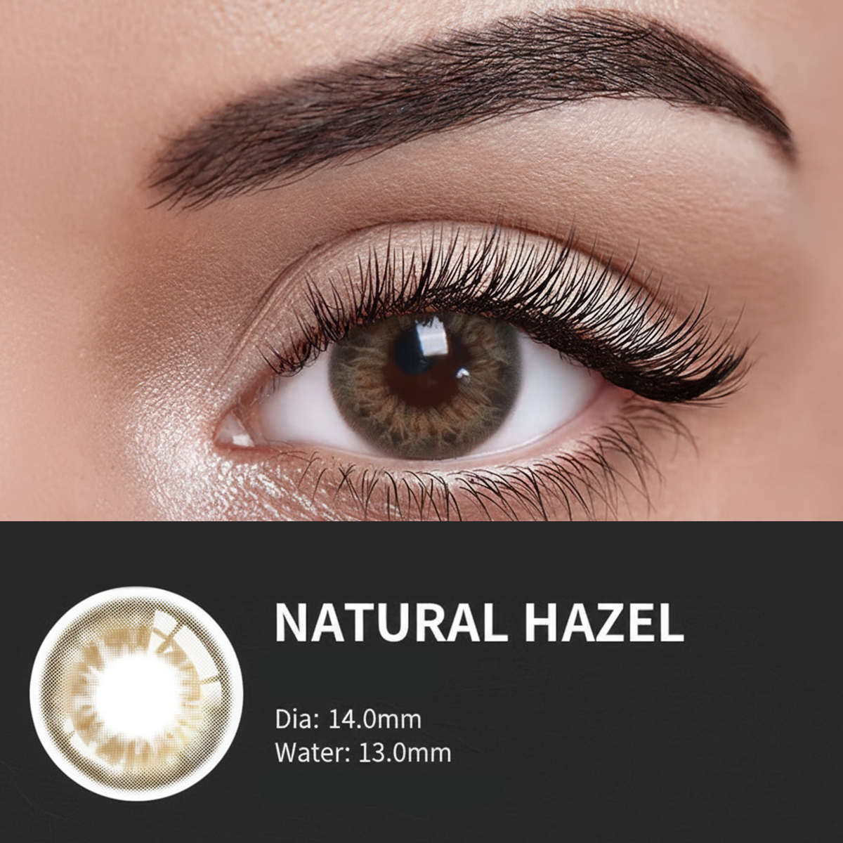 Natural Hazel – Colored Contact Lenses