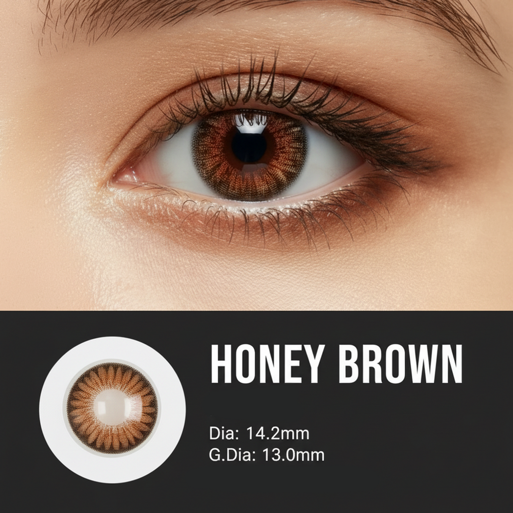 Honey Brown – Colored Contact Lenses