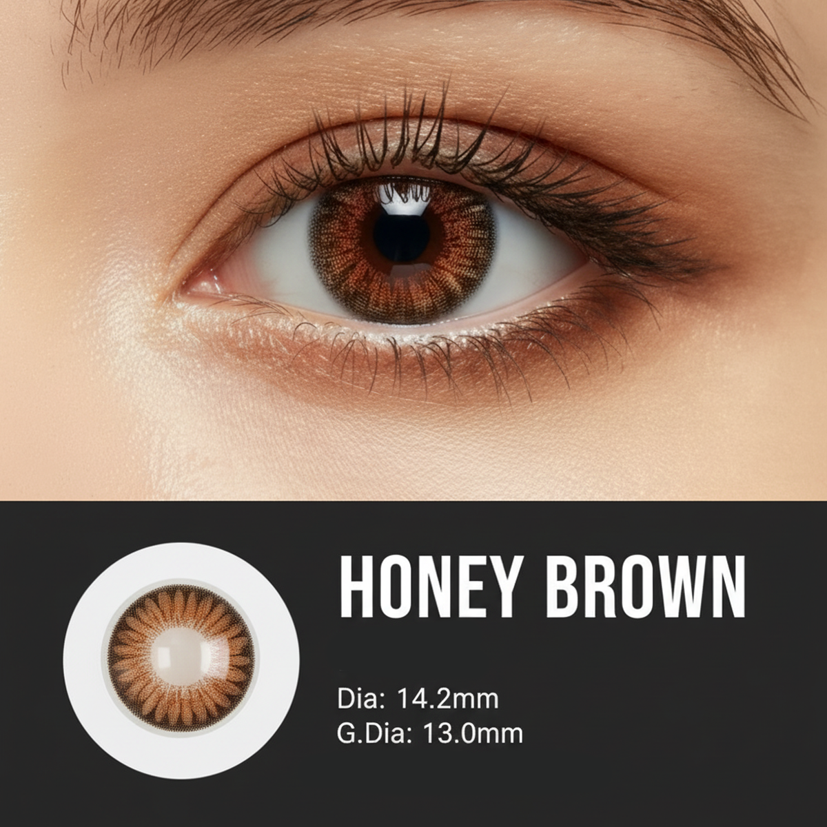 Honey Brown – Colored Contact Lenses